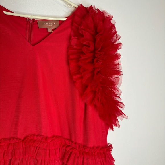 JessaKae Plus Size Red Cherish Dress 4XL - Picture 6 of 15